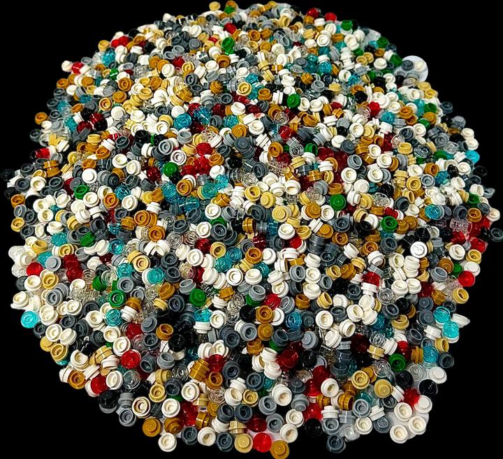 Image du produit LEGO 1x1 Plaques rondes Mix Coloré - 4073 NOUVEAU! Quantité 100x (4073)