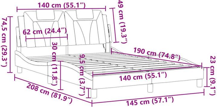 Actual product image VidaXL Jovita (140 x 190 cm)