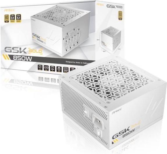 Produktbild Antec Netzteil GSK 850 EC ATX3.1/Gen5/F-Modular/80+ Gold wh retail (850 W)