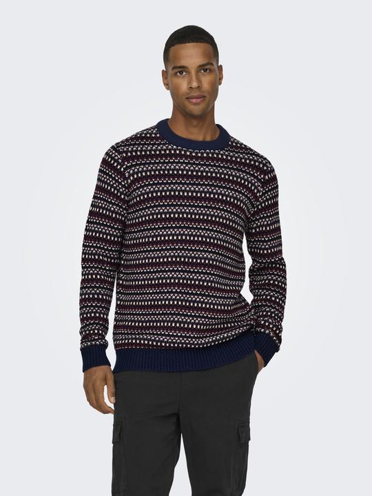 Immagine prodotto Only & Sons Maglia pullover con scollo rotondo dalla vestibilità regolare (XL)