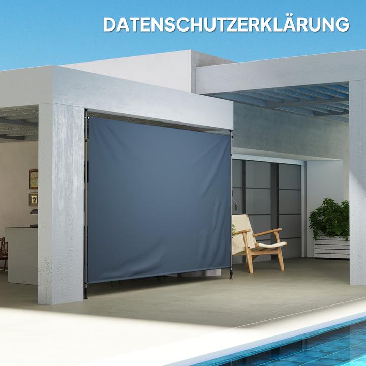 Produktbild Outsunny Markise Polyester, Aluminium Dunkelgrau (4 m)