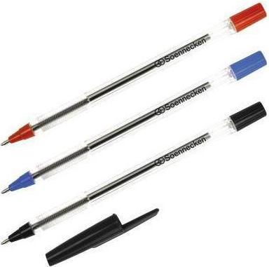 Actual product image Soennecken Disposable biros 3610 No.1 cap red 50 pcs./pack. (Red, 50 x)