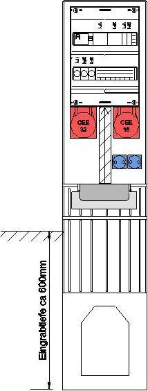 Actual product image GSAB GmbH Fixed place distributor HxWxD:1420x320x234 32S140
