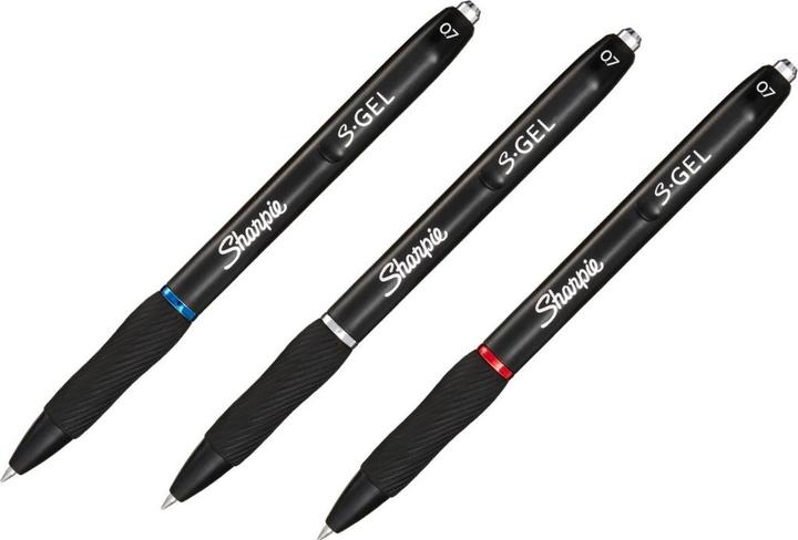 Produktbild Sharpie Gelschreiber 0.7 mm, 3 Stück (Blau, Rot, Schwarz, 3 x)