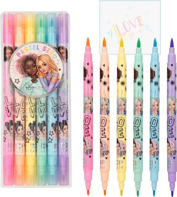 Actual product image Magni Fibre-tip pastel set TOPModel 6 pens (Multicoloured, 6 x)