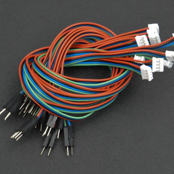 Produktbild DFRobot Gravity 4pin IIC/I2C/UART PH2.0 zu Dupont Male Kabel 30cm 10Stk