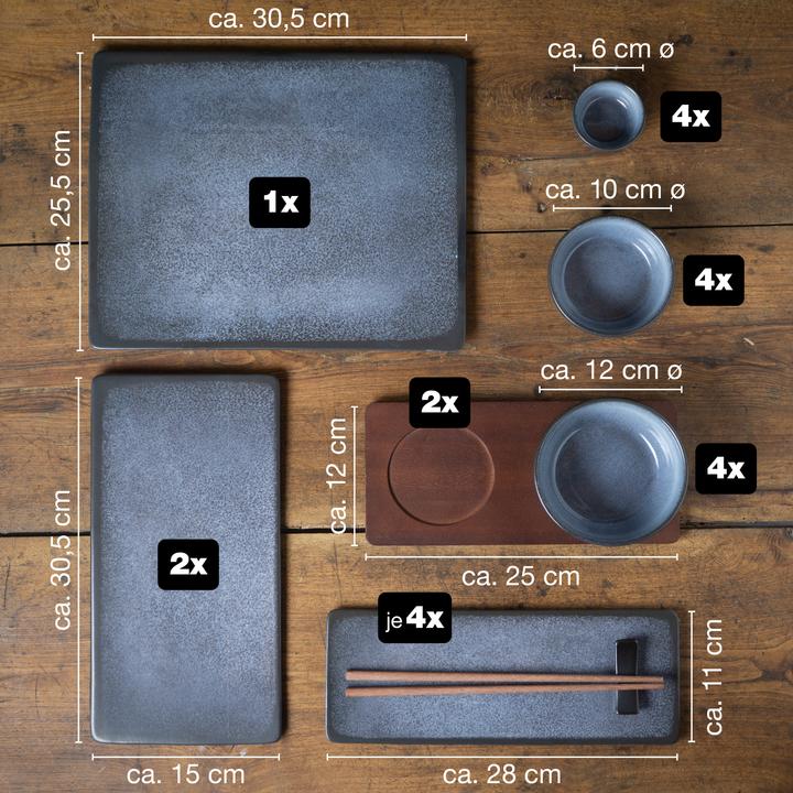 Produktbild Moritz & Moritz Sushi Geschirr Set (29 Stück)