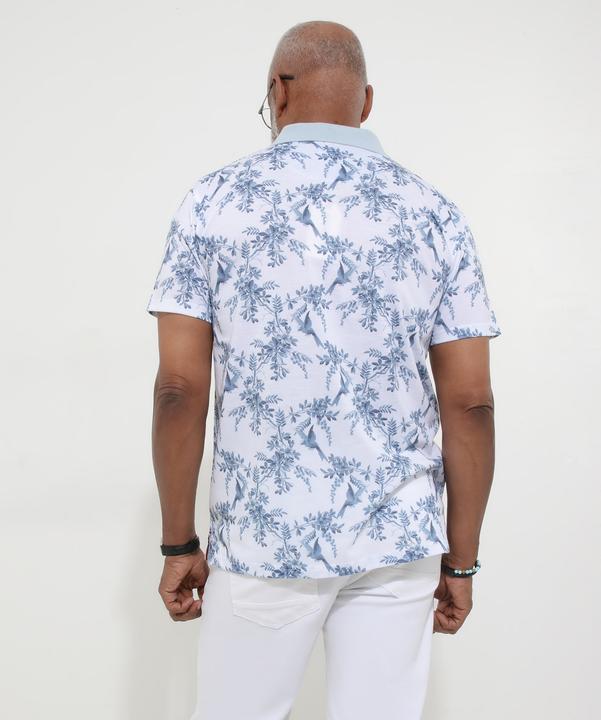 Actual product image Joe Browns Bird Print Polo Shirt (S)