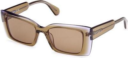 Actual product image Latetobed Max & Co Mo0117 95j Light Green Monocolor 52/18/140 Women's Sunglasses