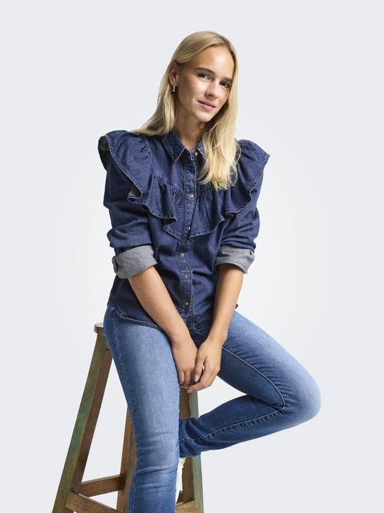 Immagine prodotto Only Camicia di jeans con volant (L)