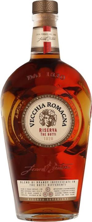 Vecchia Romagna Riserva Tre Botti + GB 40,8% Vol. 0,7l