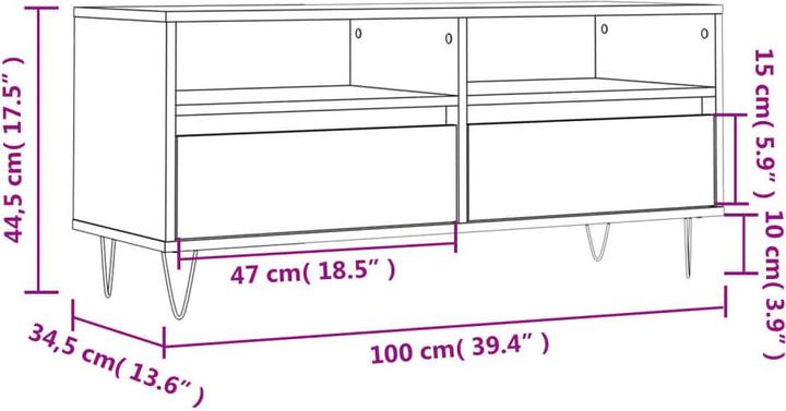 Image du produit VidaXL Samson (100 x 34.5 x 44.5 cm)