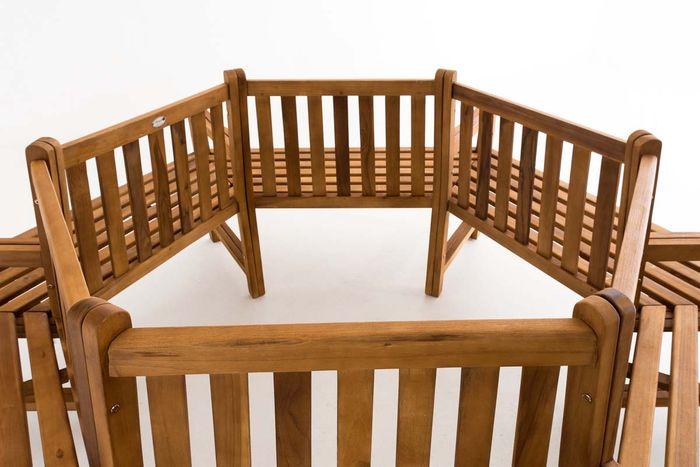 Produktbild Swisshandel24 Baumbank Sonja mit Armlehnen 250 cm, teak
