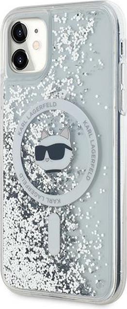 Produktbild Karl Lagerfeld KLHMN61LGCHSGH iPhone 11 / Xr 6.1" hardcase transparent Liquid Glitter Choupette Head (Apple iPhone 11, Apple iPhone XR)