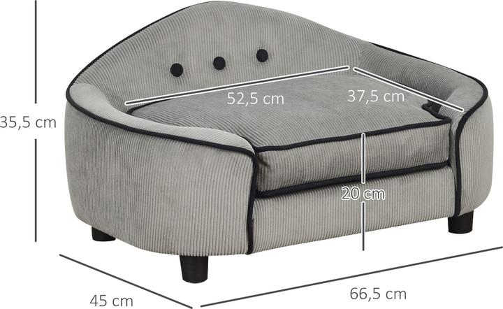 Produktbild PawHut Hundesofa (Hund, Katze)