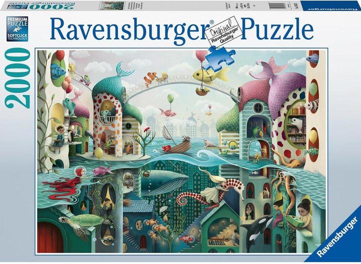 Actual product image Ravensburger If Fish Could Walk puzzle game (2000 pieces)