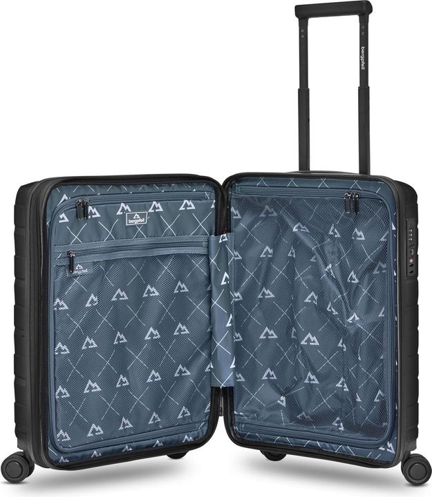 Immagine prodotto Bergpfeil Trolley da viaggio a 4 ruote per cabina S 55 cm con piega ad espansione (44 l, Bagaglio a mano (fino a 50 litri))