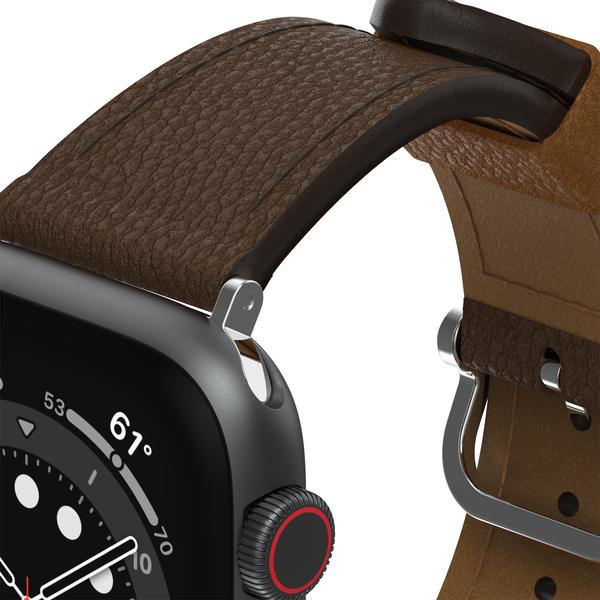 Immagine prodotto OtterBox Symmetry Cactus, cinturino in pelle per Apple Watch 9/8/7 45 mm (42 mm, 45 mm, 44 mm, Pelle Vegan)