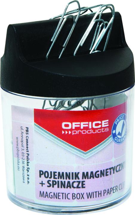 Produktbild Office Products Magnetbehälter für klammern, rund, mit klammern, transparent
