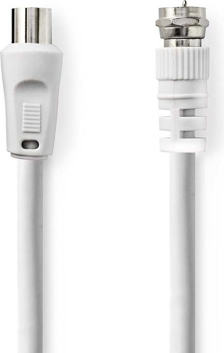 Produktbild Nedis Satellite & Antenna Cable F Male IEC (Coax) Male Nickel Plated 75 Ohm Double Shielded 5.00 m R (75 dB, Antennenkabel)