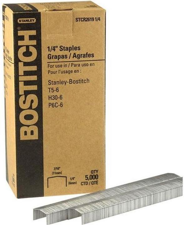 Bostitch Agrafe 6 mm STCR26191/4 5000 pièces (5000 x)