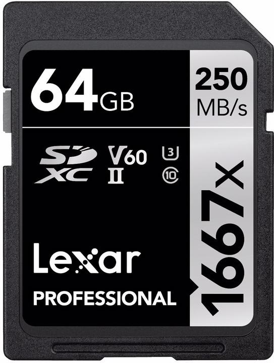 Immagine prodotto Lexar Professionale 1667x (64 GB, SDXC, U3, UHS-II)