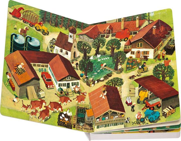Actual product image Ravensburger Mein Wimmelbuch: Bei uns im Dorf (German, Ali Mitgutsch, 2023)