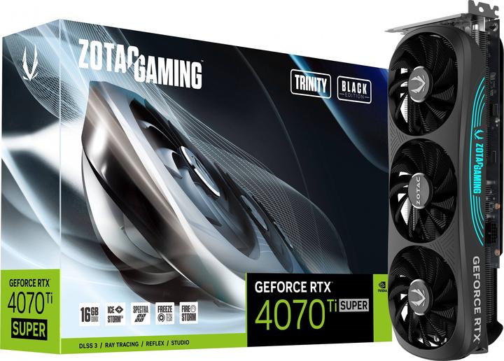 Actual product image Zotac GeForce RTx4070Ti SUPR TrntyBlck (16 GB)