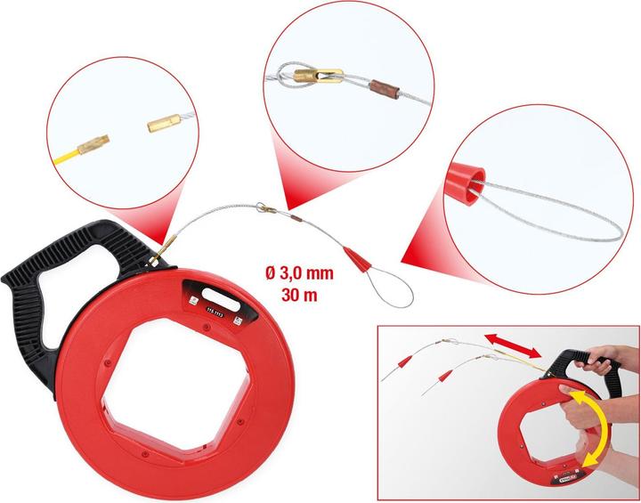 Produktbild KS Tools Kabeleinziehhilfe (30 m)