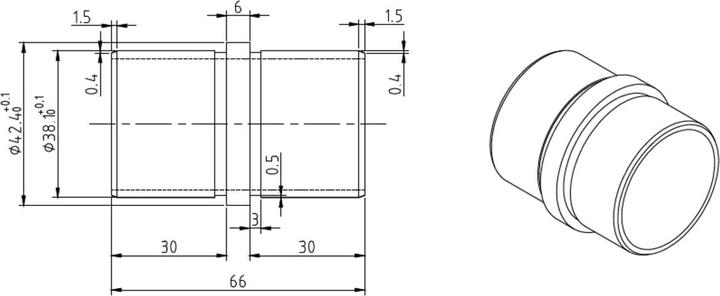 Actual product image OK-Line Edelstahlverbinder zum Verbinden v. ES H (1 pcs.)