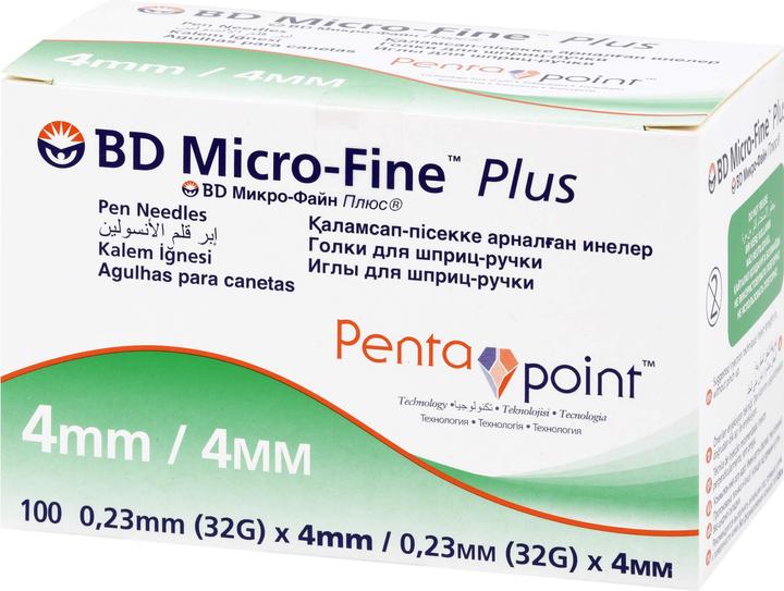 Actual product image Diaprax GmbH Microfine pen needles 4mm, 100 pcs KAN