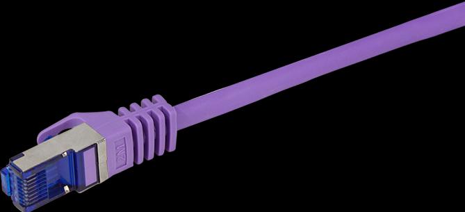 Actual product image LogiLink Patch cable Ultraflex, Cat.6A, S/FTP, 0.5 m, violet (S/FTP, CAT6a, 0.50 m)