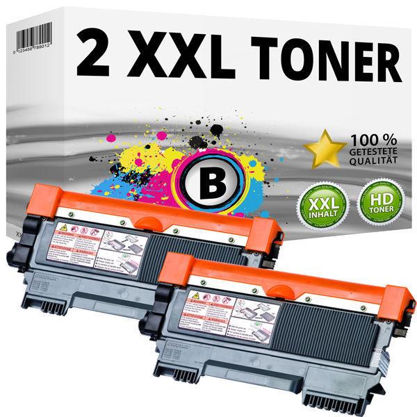 Produktbild Druckfuxx 2 Toner kompatibel Brother DCP-7055w 7057 HL-2130 2132e 2135w FAX 2840
