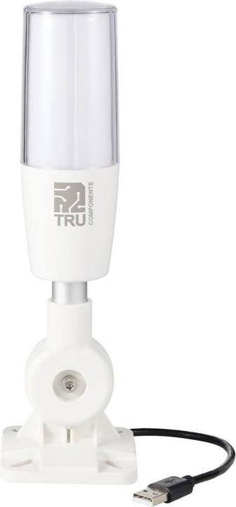 Image du produit Tru Components Tour de signalisation avec sirène TC-ONN-M4T-USB LED Rouge, Jaune, Vert, Bleu, Blanc, Magenta, Cy