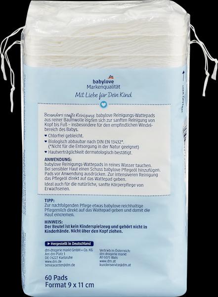 Produktbild dm babylove Reinigungs-Wattepads