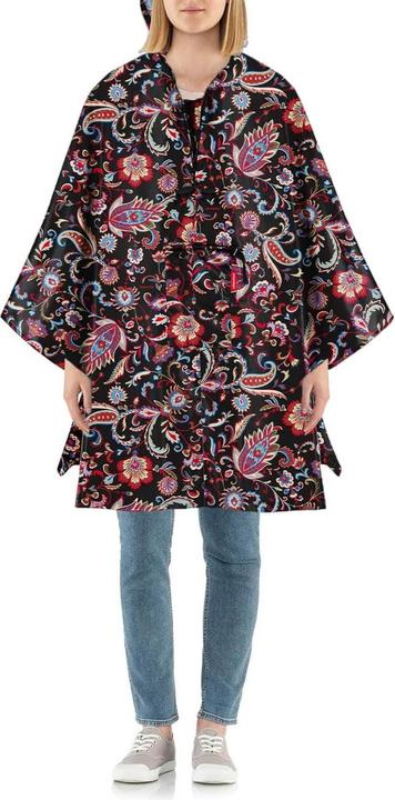 Produktbild MGA Mini Maxi Poncho AN7064 Paisley Black - Regenüberwurf aus hochwertigem Polyestergewebe - (One Size)