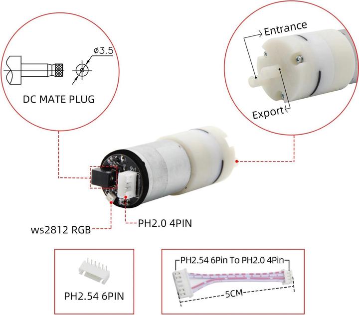 Actual product image Lilygo TTGO T-Higrow Pump
