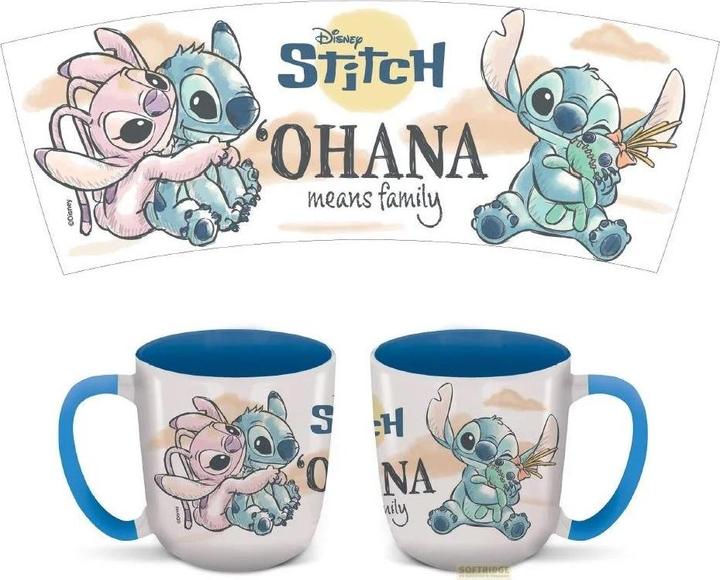 Productafbeelding Stor STITCH & ANGEL - Ohana - Mok Elite Intérieur Coloré - 384ml (384 ml)