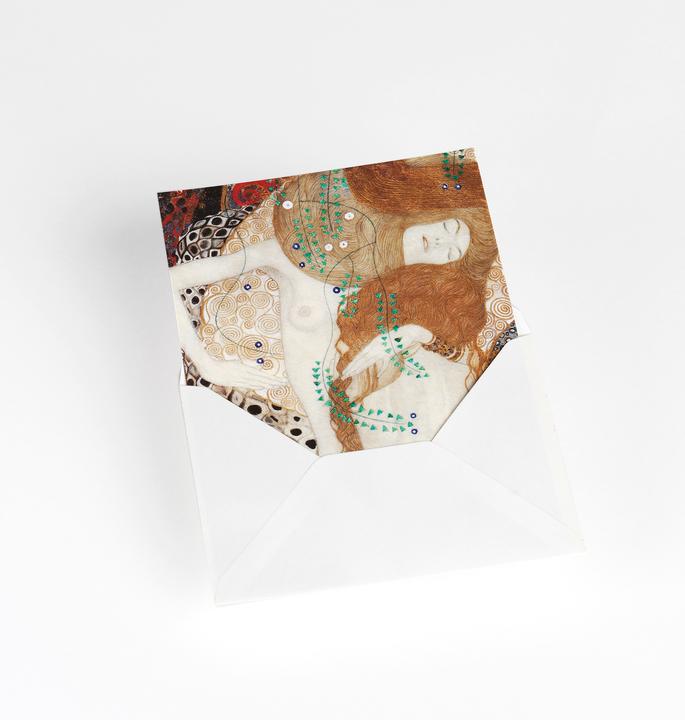 Actual product image Gustav Klimt stationery (A5, 40 x)
