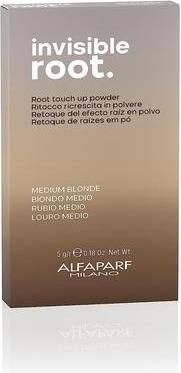 Actual product image Alfaparf Milano Invisible Root Touch Up Powder Medium Blonde Temporary Hair Color 0.18 oz 5g (Medium Blonde)