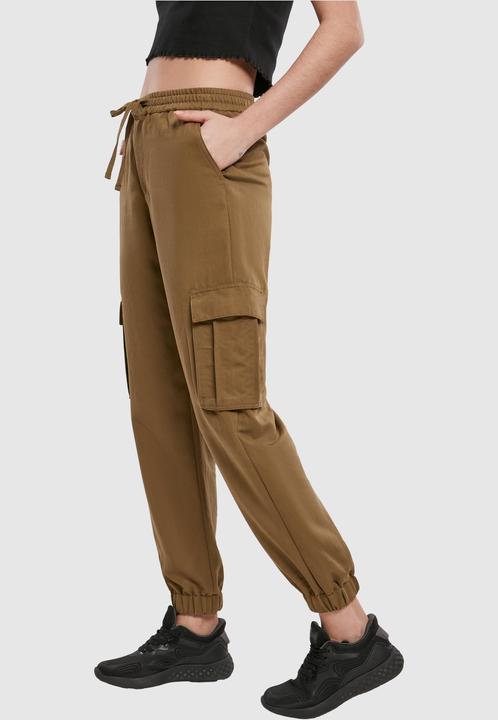 Actual product image Urban Classics Ladies Viscose Twill Cargo Pants (M)