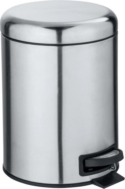 Produktbild Wenko Leman Kosmetikeimer 5,0 l silber, matt (5 l)