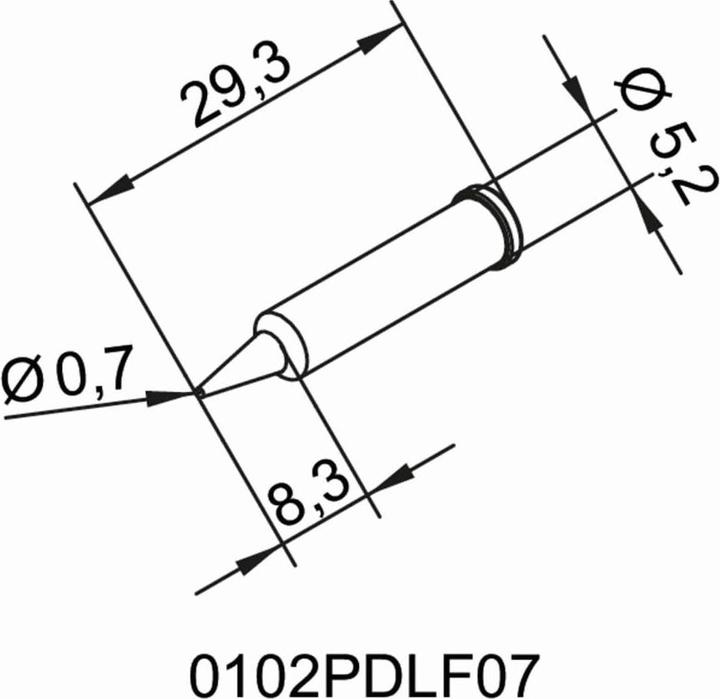 Immagine prodotto Kurtz Ersa Punta saldatore Ersadur, no piombo 0,7mm (Punta di saldatura)