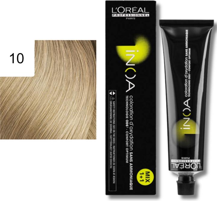 Image du produit L'Oréal Professionnel Couleur de cheveux Inoa (10 blond platine blond platine)