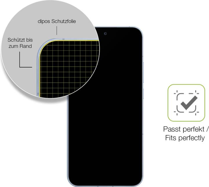 Actual product image Dipos Full Cover Screen Protector Matte (1 Piece, Oppo Reno 13 Pro)