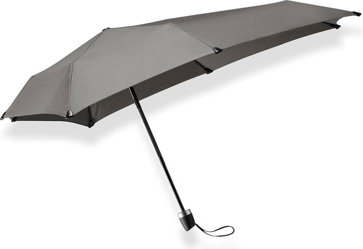 Senz Mini Foldable Storm Regenschirm, Silky Grau