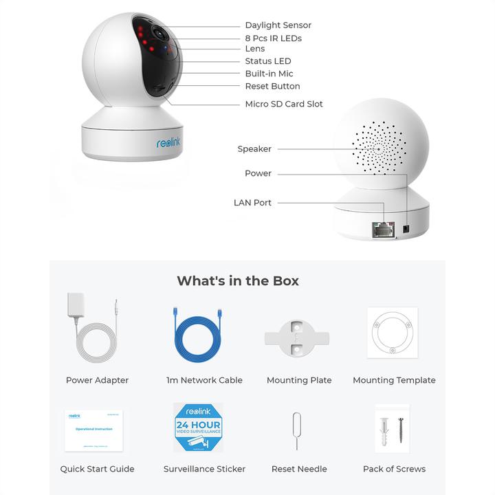 Actual product image Reolink E Series E320 (2304 x 1296 Pixels)