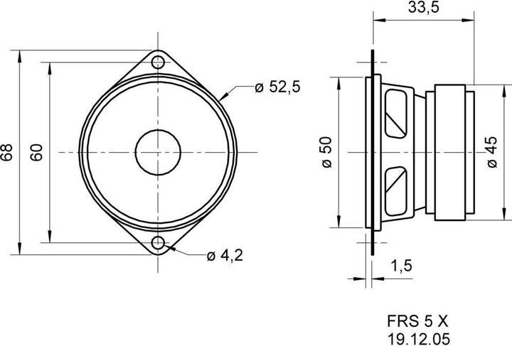 Produktbild Visaton Breitbandlautsprecher FRS 5 X 8 Ohm