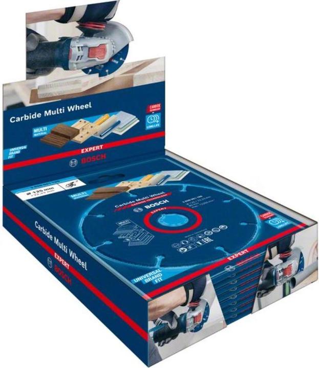 Actual product image Bosch Professional Zubehör Expert Carbide Multi Wheel cut-off wheel, 125 mm, 22.23 mm, 10 pcs.