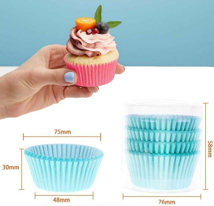 Produktbild König Design 100 Muffinförmchen Pralinenförmchen Papier Backform Backen Haushalt Backzubehör